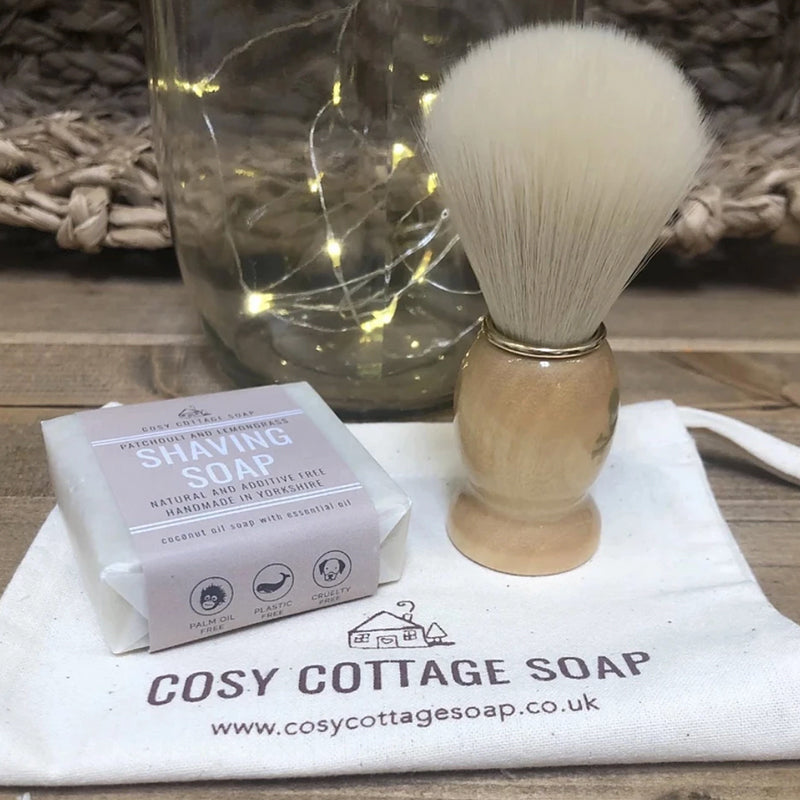 Beech Handled Shaving Brush