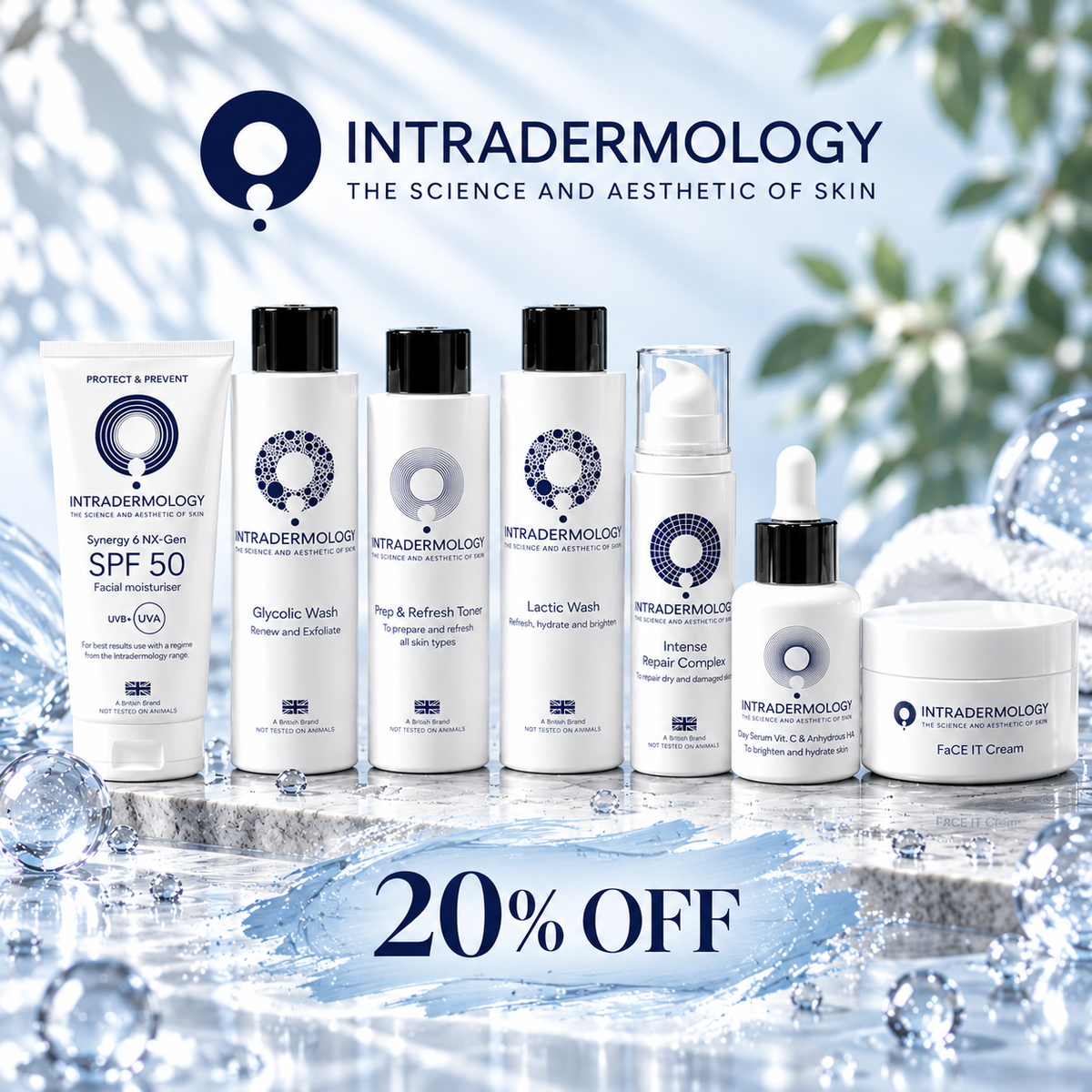 20% Off all Intradermology Products